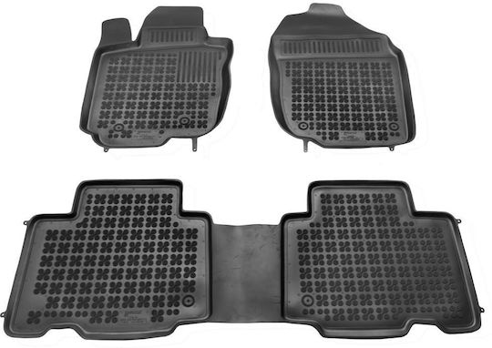 Sahler Car Mats Raised Sides 3D Rubber Toyota RAV 4 III 2006-2012 American Version Raised Sides Black 3 Pieces