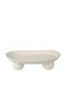 Decorative Porcelain Platter White 29.3x15x7.8cm