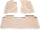 Sahler Πατάκια Σκαφάκια 3d Λάστιχο Honda Cr-v 2002-2007 Τύπου Σκαφάκι Μπεζ 3 Τεμάχια
