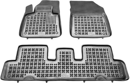 Sahler Πατάκια Σκαφάκια 3d Λάστιχο Citroen C4 Picasso Ii 2013+ 7-θέσιο Τύπου Σκαφάκι Μαύρα 3 Τεμάχια