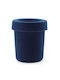 Normann Copenhagen Plastic Blue Waste Bin 31.6x31.6x36cm