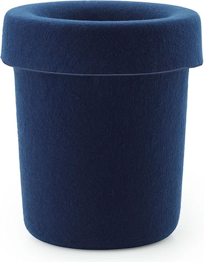 Normann Copenhagen Plastic Blue Waste Bin 31.6x31.6x36cm Normann Copenhagen Plastic Blue Waste Bin 31.6x31.6x36cm