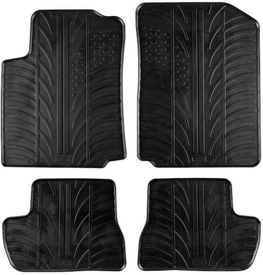 Apesan Car Mats Rubber Citroen C2 2003-2009 Black 4 Pieces