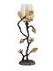 Artekko Metal Candle Holder in Gold Color 13x43.2x13cm