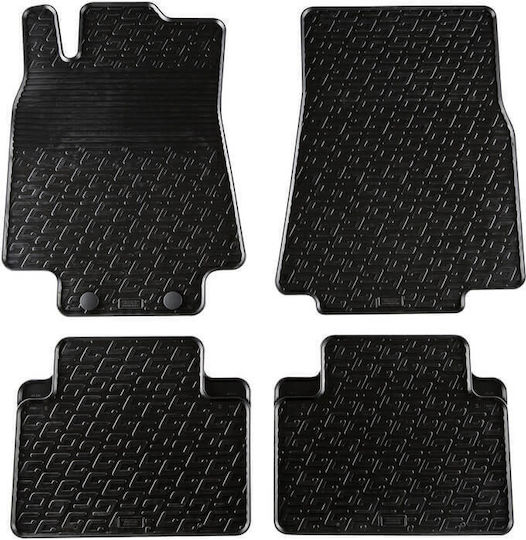 Apesan Auto Fußmatten Gummi A Klasse W169 2004-2012 B Klasse W245 2005-2011 Schwarz 4 Stück