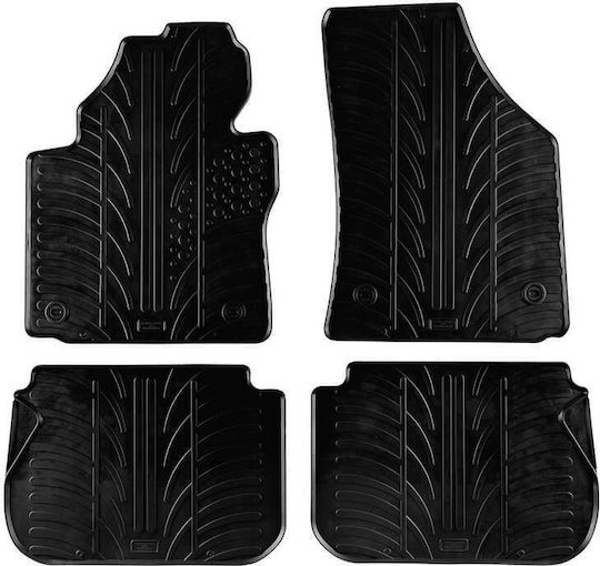 Carro 389468 Car Mats Vw Caddy 2004-2020 Vw Caddy Cross 2013-2020 Black 4 Pieces