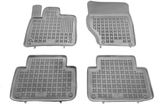 Sahler 3D Rubber Car Mats Audi Q7 2006-2014 Gray Front & Rear 4 Pieces