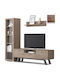 Wohnzimmer TV-Einheit N30 Braun M195xB45xH180cm