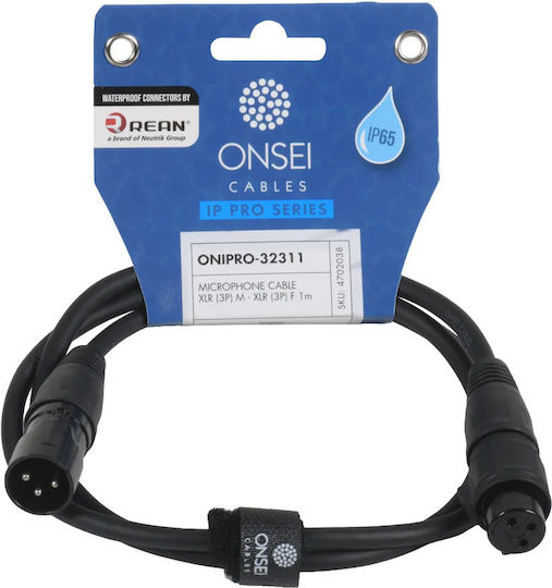 Onsei XLR-Kabel Männlich Schwarz 1m MAS4702038