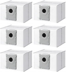 Junsunmay 6 Τεμάχια Σακούλες Σκόνης Ecovacs Deebot X8 Pro Omni T50 Pro Omni T50 Max Pro Omni T80 Omni X9 Pro Omni