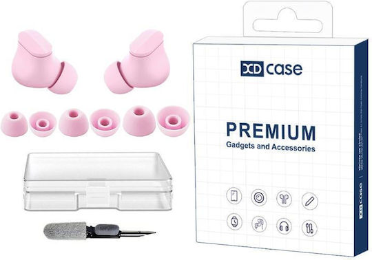 Beats Studio Buds Xdcase 3 Ersatzsiliconabdeckungen Für Bluetooth-Ohrhörer Größe S M L Zufällige Rosa Reinigungsbürste