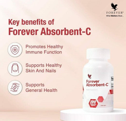 Forever Living Absorbent-C Supplement for Healthy Skin 100 Tablets