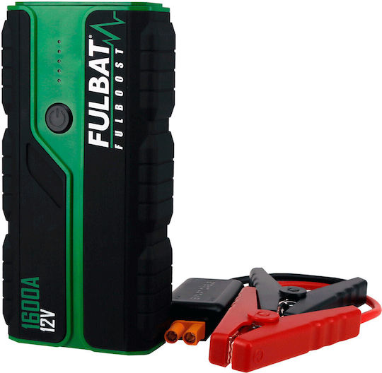Fulbat Fulboost Portable Car and Motorcycle Battery Jump Starter 1600A with Power Bank USB Flashlight 12V