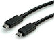 Roline USB 3.2 Cable USB-C male - USB-C PD 0.5m 11.02.9056