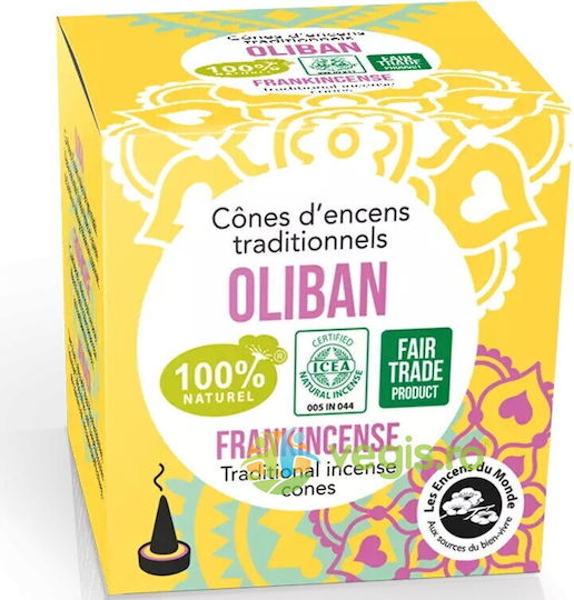 Natural Indian Incense Cones Frankincense 12pcs