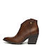 Deri Damen Stiefeletten Beige