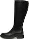 Cizme Dama din Piele cu Elastic Negre