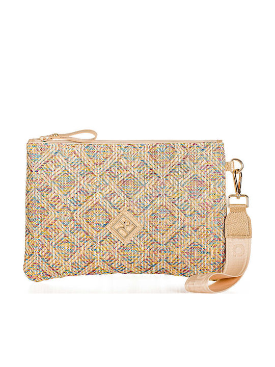 Sybil Straw Women's Handbag Gold