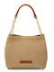 Straw Women's Shoulder Bag Beige