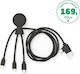 Xoopar USB la Cablu Negru 1m