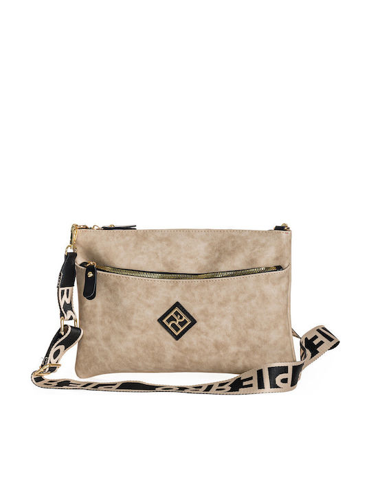 Pierro Accessories Γυναικεία Τσάντα Χιαστί Μπεζ