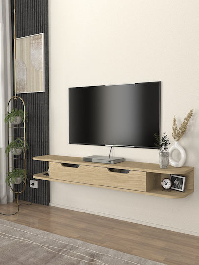 Έπιπλο TV Επιδαπέδιο Εκρού 150x29.6x19.2εκ.