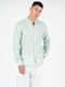 Long Sleeve Linen Shirt in Regular Fit Mint