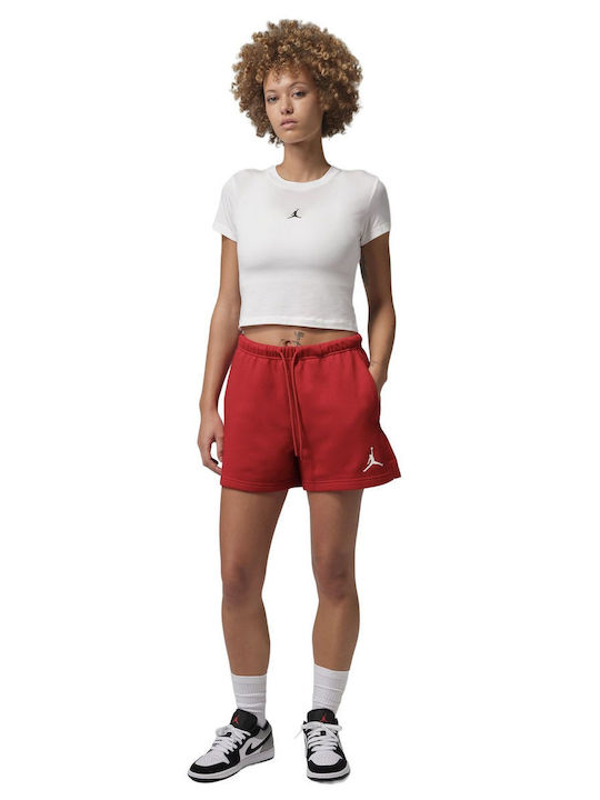 Nike Flc Pantaloni Scurți Pentru Femei Roșii