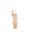 GloboStar Wall Lamp with E27 Socket Beige 34x102cm