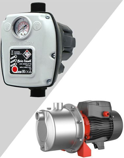 Electronic Water Pressure Pump Set Inox Jet Brio Tank 750w 1.0hp Ajm75s Leo