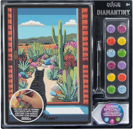 Пъзел Мозайка Gems Diamond Painting Diamantiny Cat Кактус 96618 96432