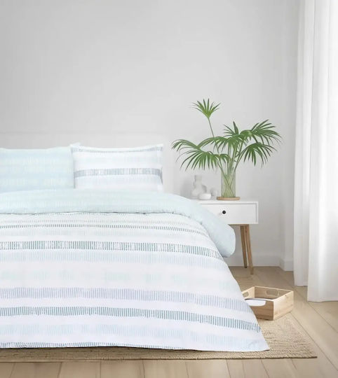 Kocoon Azzurro Комплект Чаршафи За Спалня С Еластична Лента 160x200+32см 4 Части