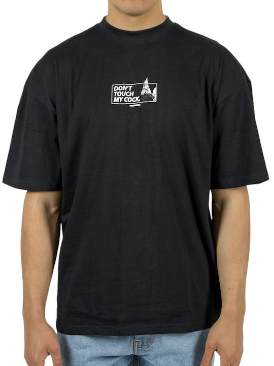 Don't Touch My Cock T-shirt Μαύρο