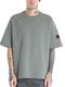 Short Sleeve Gray Blouse