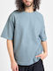 Short Sleeve Blue Blouse