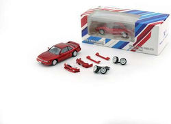 Modell Auto Nissan Silvia S13 Rotes Maßstab 1:64 BM Creations Sinopec_bm006