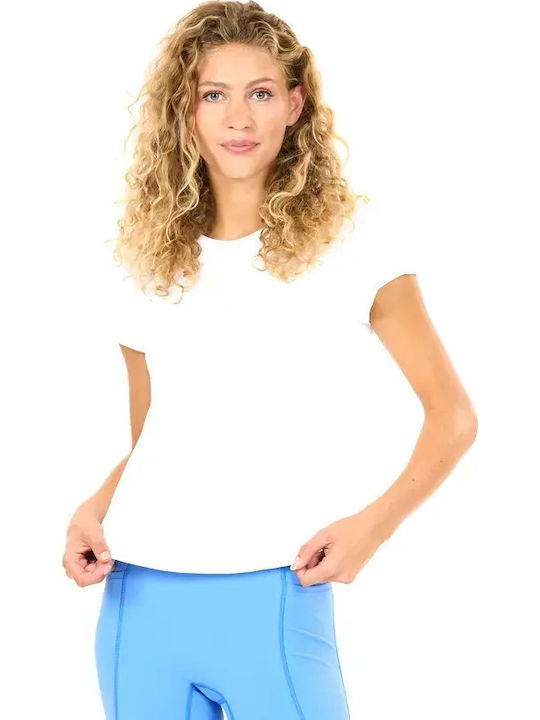 Γυναικείο Αθλητικό T-shirt Λευκό