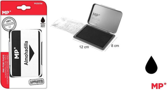 Tampon De Cerneală Pentru Ștampilă Nr 2 Negru Mp 8x12cm Po301n