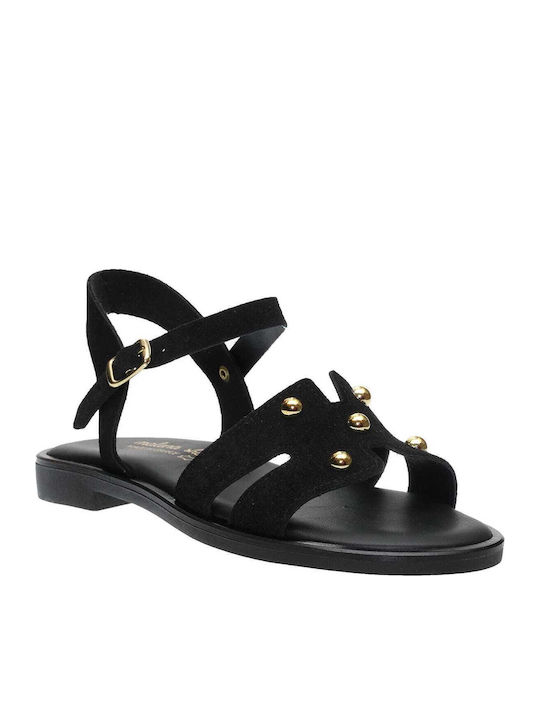 Sandale Casual Damă Din Piele Negre