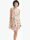 Summer Mini Shirt Dress Ecru