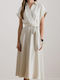 Midi Damenkleid Beige