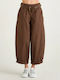 Damen Stoffhose Braun