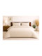 Set Bettbezüge Baumwolle 220x240cm Übergröße mit 2 Kissenbezügen Beige