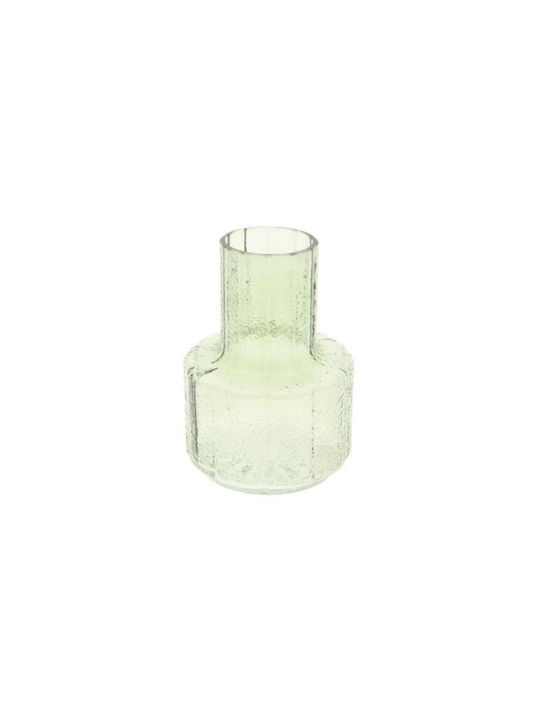 Glass Green Vase 13.5x19cm