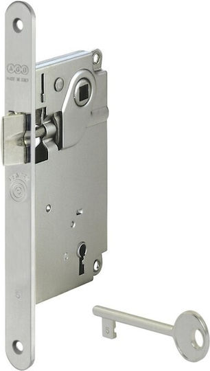 Ключалка Mesoportas Сребриста Agb Centro 50x90x22x196mm Овал Само Език