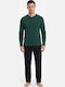 Soccus Winter Men's Cotton Pyjama Green