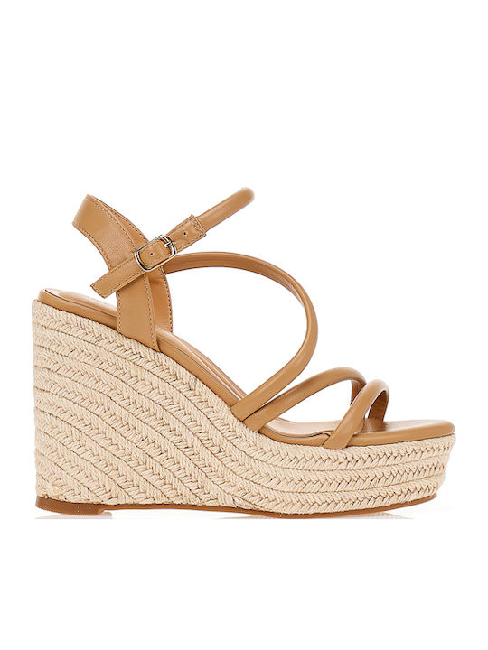 Tsoukalas Anatomic Women's Summer Beige Platforms