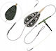 Metoda Feeder Bottom Fishing Set 2-hooks Carp Bream Amur 40g
