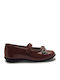 Kids Ballerinas With Hoop & Loop Closure Patent Leather Red
