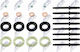 Комплект Уплътнения За Дюзи Peugeot 1007 2005-0 1.6l Хечбек Alfa Romeo 145 1994-2001 1.9l Хечбек Alfa Romeo 146 1994-2001 1.9l Хечбек